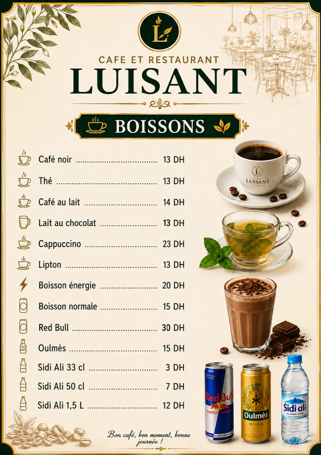 Carte du restaurant Luisant — page 2